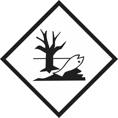 Environmentally Hazardous Marine Pollutant DOT 4 x4 Label